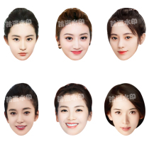 Human skin face silicone disguise simulation imitation human face mask headgear male and female fake celebrity face props