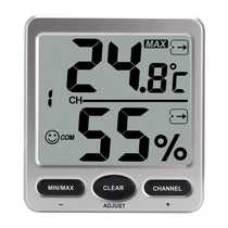 Wireless indoor temperature and humidity meter high-precision large-screen digital display home baby room desktop creative thermometer