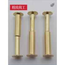 Kitchen knife handle hollow brass rivet clamp handle knock-on copper nail handmade knife wooden handle lock accessories