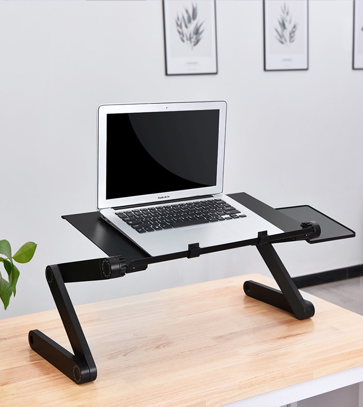 The bed computer lazy table can be folded and placed on a small ...