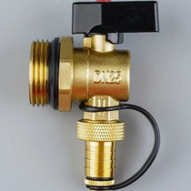Floor heating water distributor special drain valve all copper thickened heating drain valve geothermal large flow drain valve 1 inch