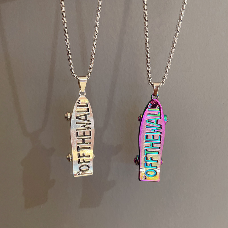 Children Necklace Boy Fashion Personality Street Dance Skateboard Necklace Boy Hip Hop Cool Wearing Hitch Pendant Chain Sub Accessories-Taobao