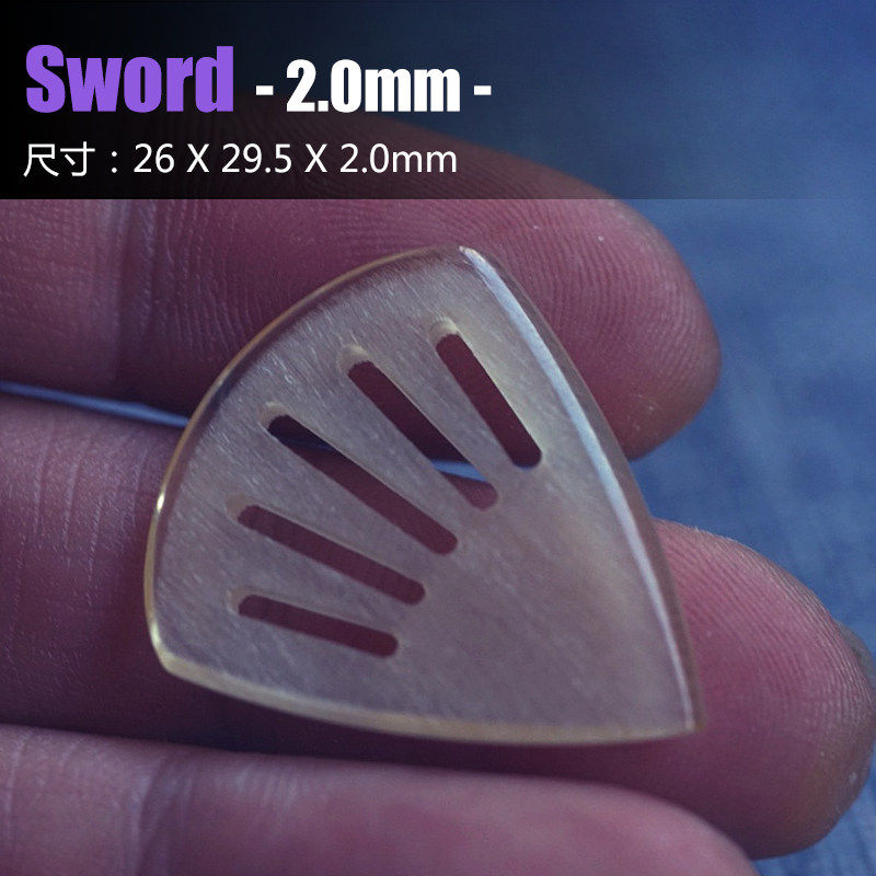 (2 slices) KAMEN PICK Guitar Bass Dial handmade polished polished edging jazz speed slingshots