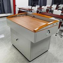 Steel multifunctional classroom podium table vertical multimedia podium podium teaching school teacher teacher manufacturer