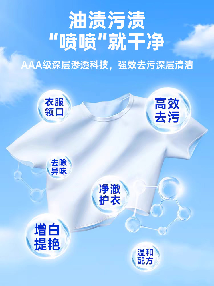 Netfusheng Clothing Penetrating Cleaner Is a Magic Tool for Removing Oil Stains from Clothes, a Powerful Tool for Removing Stubborn Stains and Oil Stains