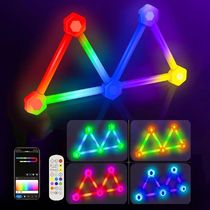 6PCS 9PCS WiFi Smart LED Strip Lights Bars RGB-IC 3D Hexagon