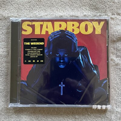 Классический CD -альбом Weeknd Starboy CD Wickken Classic Daft Punk