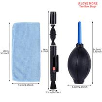 3pcs Dust Removal Keyboard Brush Cloth Tool Multifunctional