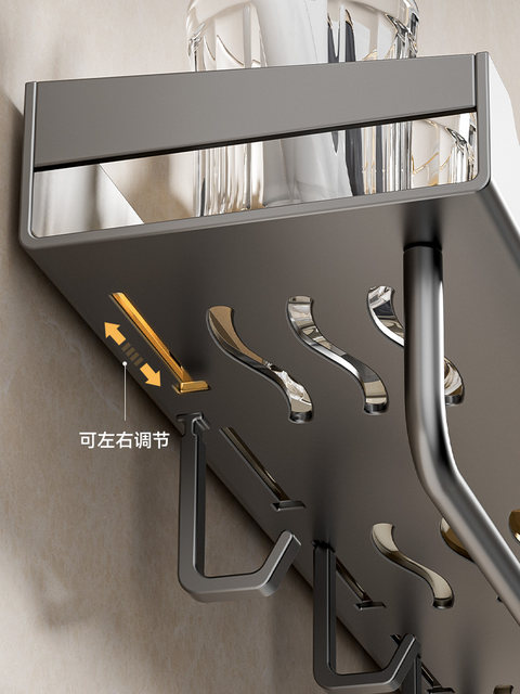 Bathroom storage rack without punching wall-mounted toilet washroom and bathroom sink supplies wall storage rack