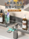 Bathroom rack in front of suction cup mirror, faucet, washbasin, washbasin, wall-mounted, punch-free bathroom shelf