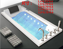 Faenza embedded surf massage single acrylic bathtub with constant temperature heating 1 4 1 5 1 6