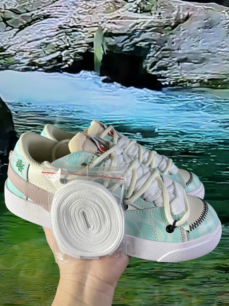 BLAZER RETRO MENS AND WOMENS CASUAL SHOES SUMMER WEAR-RESISTANT BIG HOOK CO-BRANDED VERSATILE ANTI-SLIP ADAPTATION LACES-8899