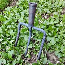 Digging fork pine earth artifact tool flipping fork fork fork steel fork large old-fashioned rural outdoor tool