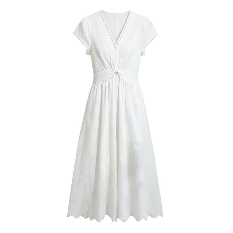 [Exclusive for Beauty Lovers] Retro Lace V-Neck Slimming and Elegant Dress for Women