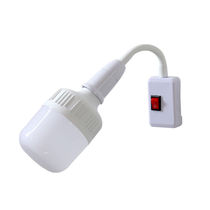 Jinyulai led direct plug socket light bulb bedside lamp bulb with switch plug-in light bedroom living room energy-saving wall