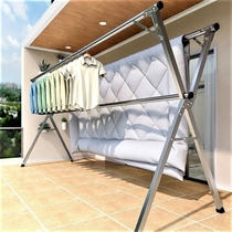 Stainless steel coat - stand 304 thickened and thick - landing movable hanger frame folded drying frame sun - jacket cool