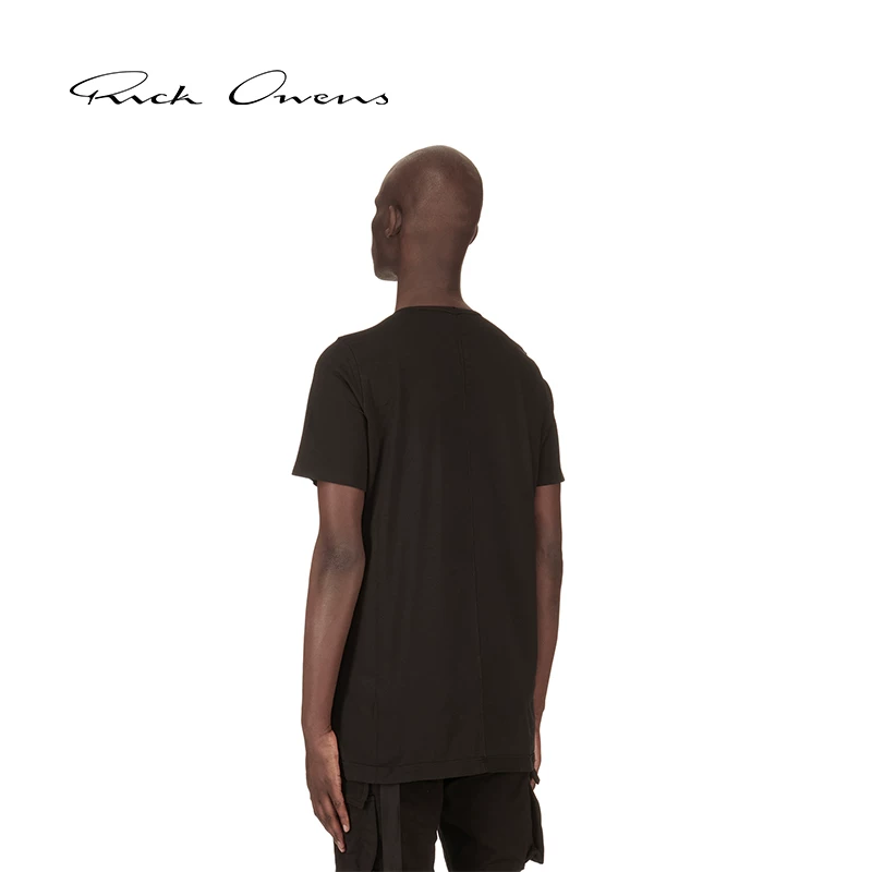 Мужская черная футболка из хлопкового джерси RICK OWENS DRKSHDW LEVEL