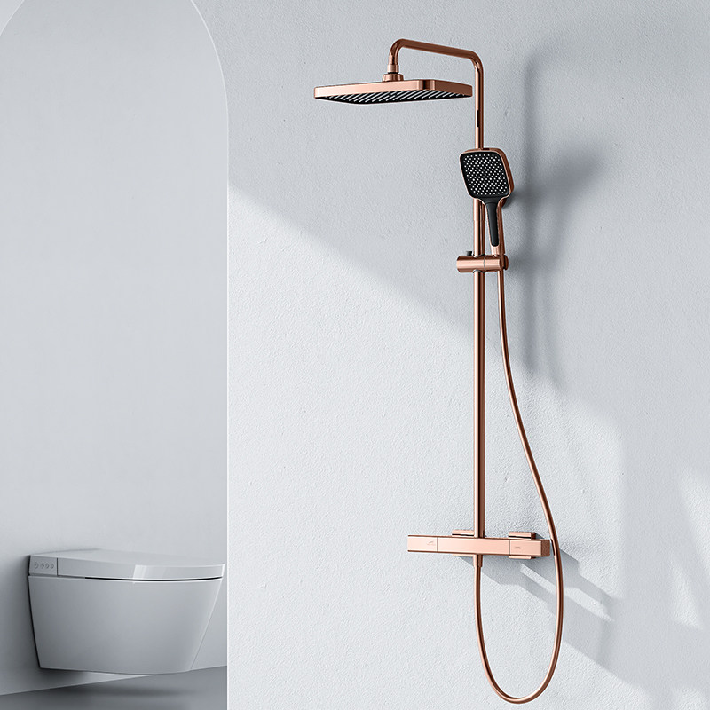 Gold Resistant Rose Gold Shower Shower Head Suit Home Hanging Wall Shower Toilet Bathroom Shower Shower Shower Shower Nozzle-Taobao