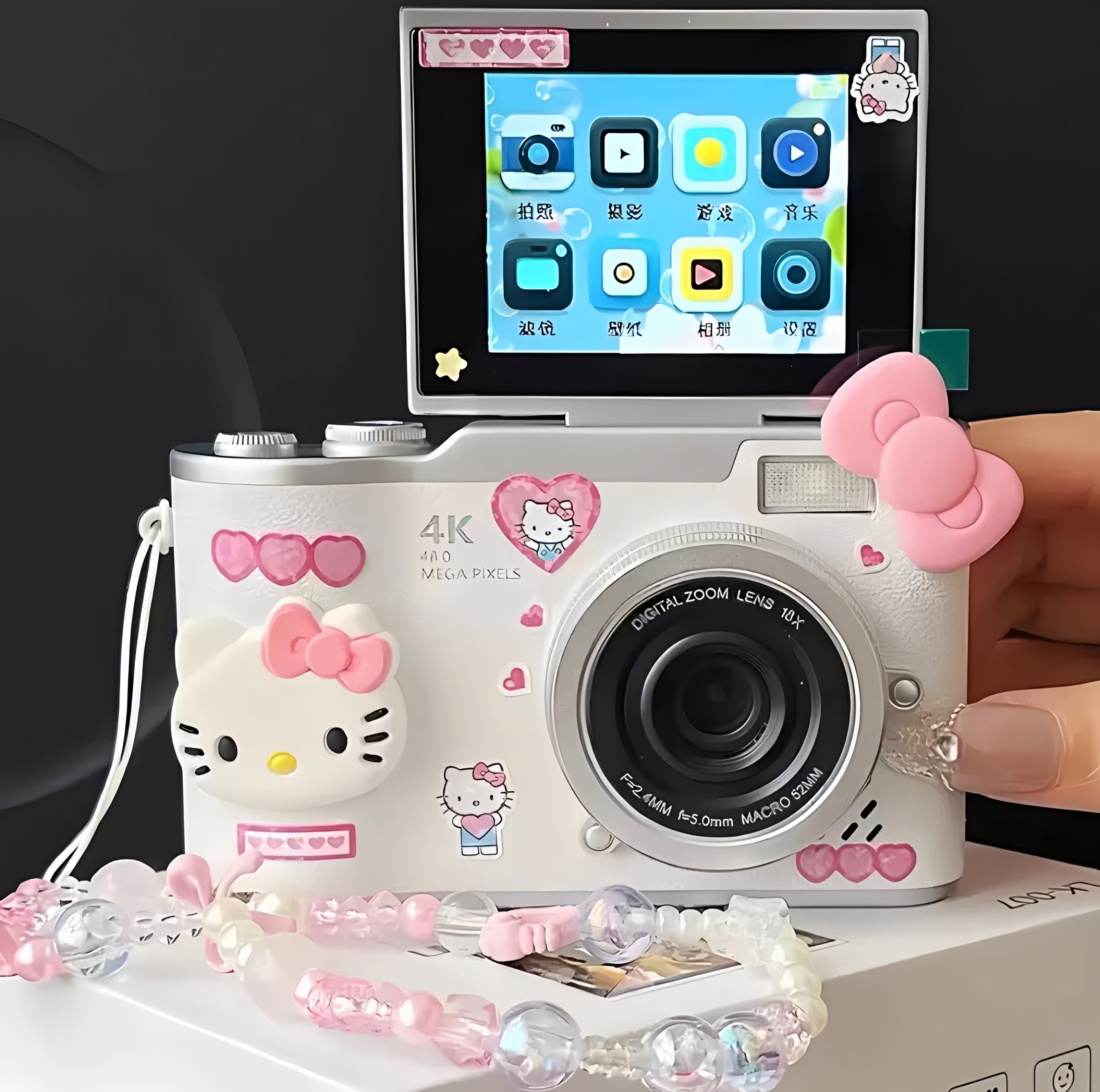 Polaroid Flip-Screen High-Definition Dual-Camera Ccd Digital Photography Camera Student Camera Campus Gift for Girls