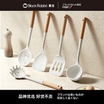 Kitchen cooking utensils wooden handle non-stick pot special silicone spatula set spoon cooking kitchen utensils 706