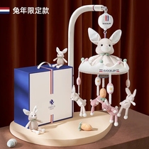 Evoceler newborn crib rattle toy bed bell hanging baby music rotating rattle
