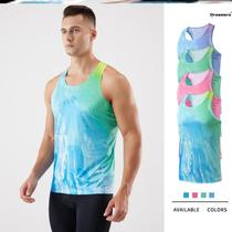 Physical examination candidates sports track and field vest junior high school students summer racing running rainbow run mens boys fitness without