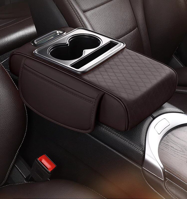 Car Armrest Box Heightening Pad Multifunctional Car Tissue Box Central Armrest Box Storage Water Cup Holder Wholesale