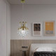 French Retro Bedside Chandelier, American Light Luxury Corridor Bedroom Crystal Bar Lamp, Romantic Corridor Balcony Decoration