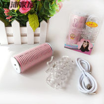 Haojin poly electric heating curling barrel usb curling barrel self-adhesive curling iron fluffy short hair inner buckle air bangs curling