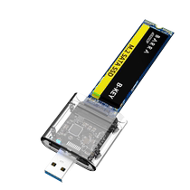 M 2 solid state drive box ssd protocol USB3 0 to m2 external SATA mobile hard drive box M 2 mobile solid state drive box m2 direct plug-in read SSD to usb external s