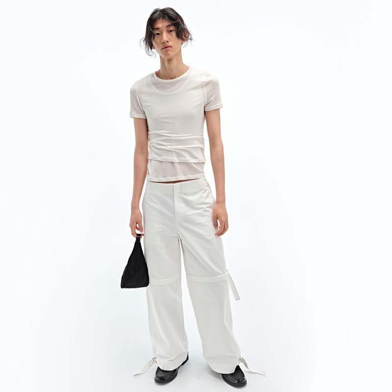 Hdh Low Waist Wide Leg Cargo Pants
