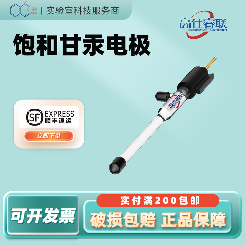 高仕睿联（GaossUnion）参比电极/饱和甘汞电极双盐桥3.8玻璃Peek