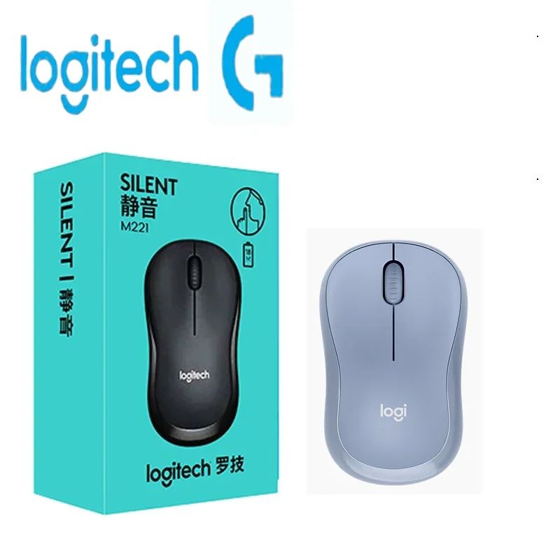 Logitech M221 Laptop Silent USB Portable Office Home Wireles