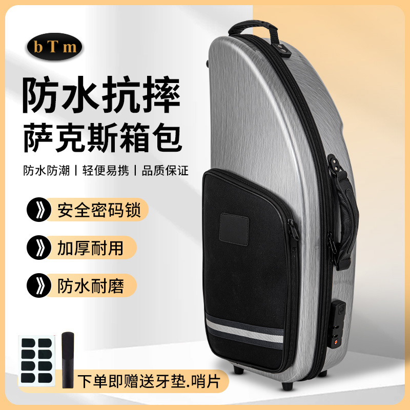 Saxophone Bag, Alto Saxophone Bag, Hard-Shell Backpack for Easy Carrying, Durable, Sturdy and Waterproof.