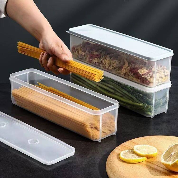 Noodle storage box, food-grade rectangular refrigerator, kitchen sealed ...