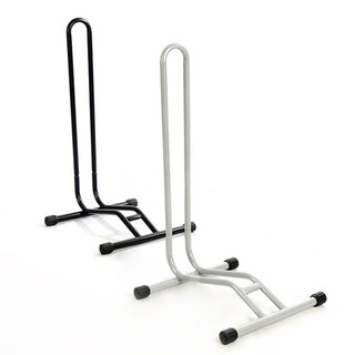 Mountain Bike Plug-In Parking Rack, Bicycle Kickstand Display Rack, L-Shaped Frame, Road Bike Parking Rack, Textured Black