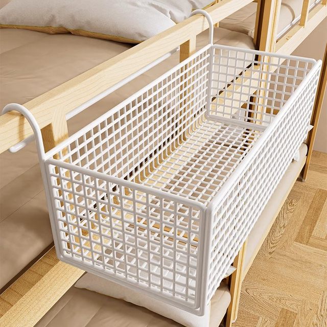 Dormitory bedside basket hanging rack