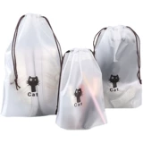 Сумка для хранения для путешествий, портативный мешочек, нижнее белье, мультяшная водонепроницаемая обувь, тара, на шнурках