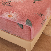 Winter suede Coral Milk Flannel Bed Cover Bed Cover Bed Linen Bed Hat Single thickened Gardown 2021 New