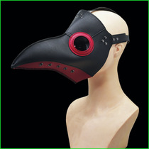 New23 new steampunk crow long beak luminous mask medieval plague doctor cos human male and female face