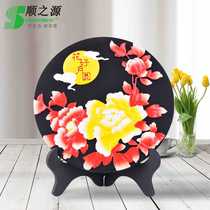 Mid-Autumn Festival gifts flowers full moon home furnishings charcoal carving crafts wedding gifts advertising celebration souvenirs