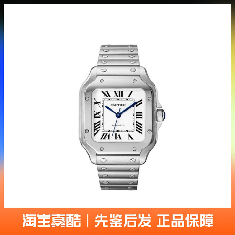 Cartier Santos Series Automatic Mechanical Watch Unisex 35.1mm Wssa0029
