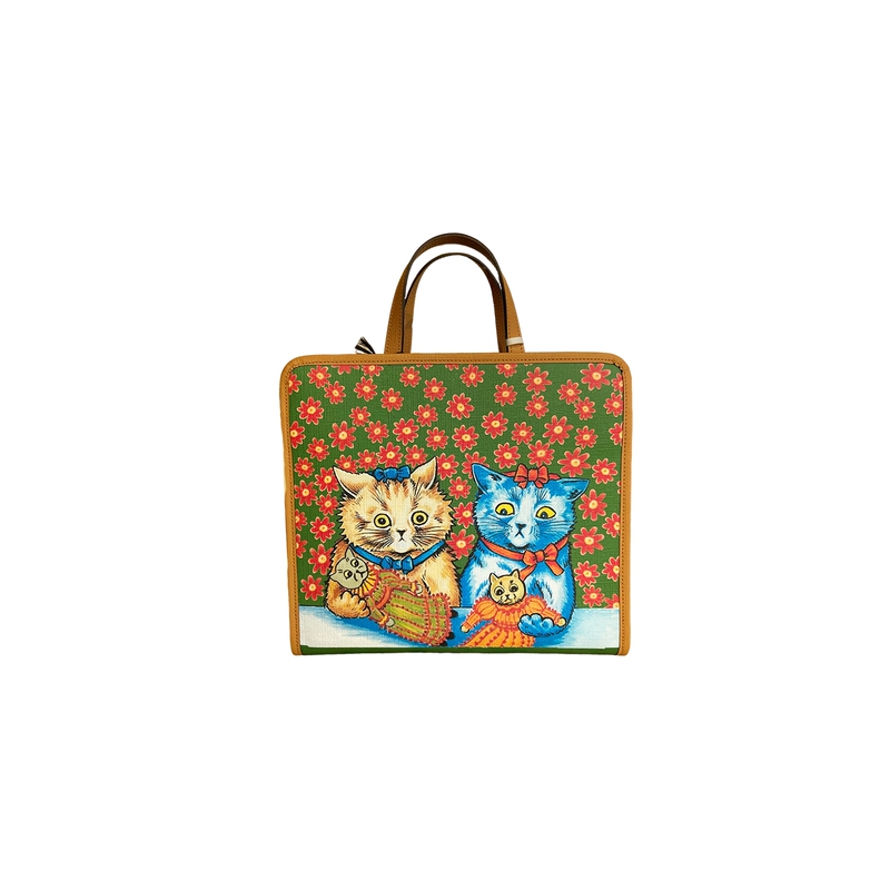 Brand New Gucci Kids' Cat Print Tote Bag Handbag Shoulder Bag Brand New Gucci Kids' Cat Print Tote Bag Handbag Shoulder Bag