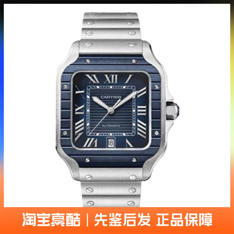 Brand New Cartier Santos Watch Swiss Men's Watch Automatic Mechanical Wssa0048