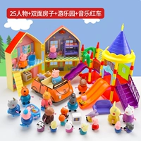 Двойная комната+игровая площадка+музыка красная машина+25 свиньи