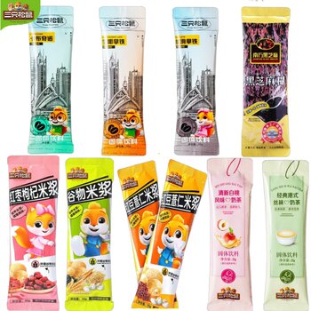 Three Squirrels Blue Mountain Coffee Silky Latte Cappuccino Rich Mocha Red Date Goji Berry Cereal Rice Milk