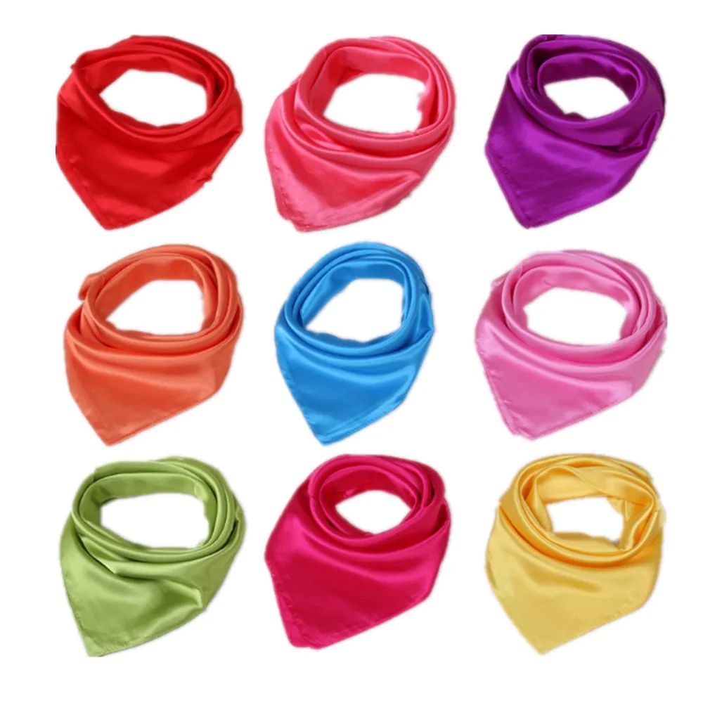 Hot Ms  Soft Silk Square Scarf Small simple Neckerchief Head