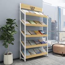 Iron newspaper rack floor-standing magazine rack book rack information rack book display rack leaflet display rack storage rack