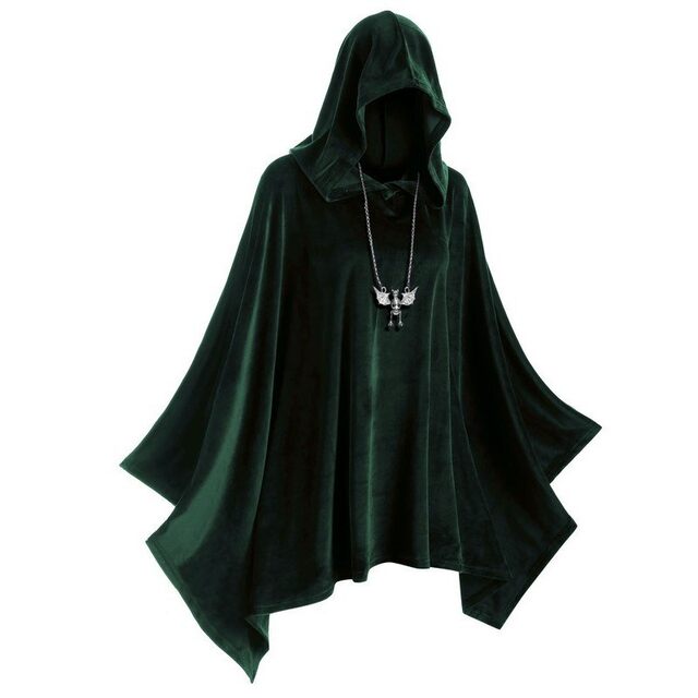 European and American Style Bat Cape Hooded Velvet Cloak Halloween Cape Cosplay Stage Performance Cape