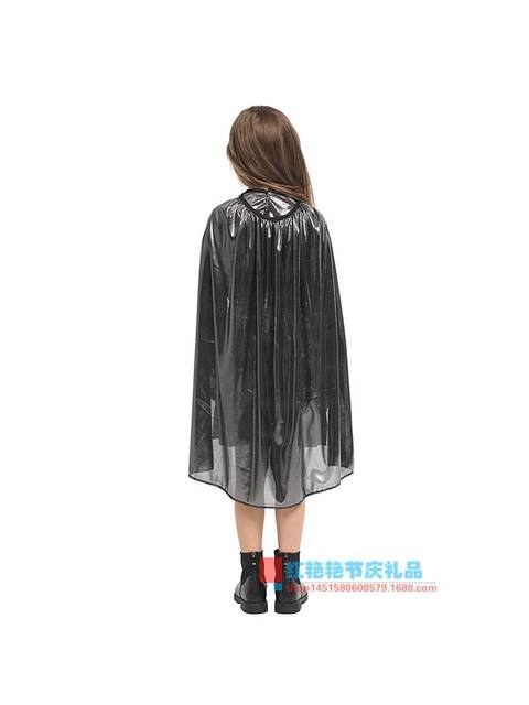 Halloween Cosplay Children's Armor Warrior Princess Dress Performance Costume G-0334 Pretty Silver Gauze Female Knight